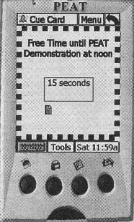PEAT software on a Pocket PC